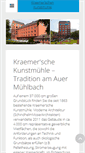 Mobile Screenshot of kraemermuehle.com